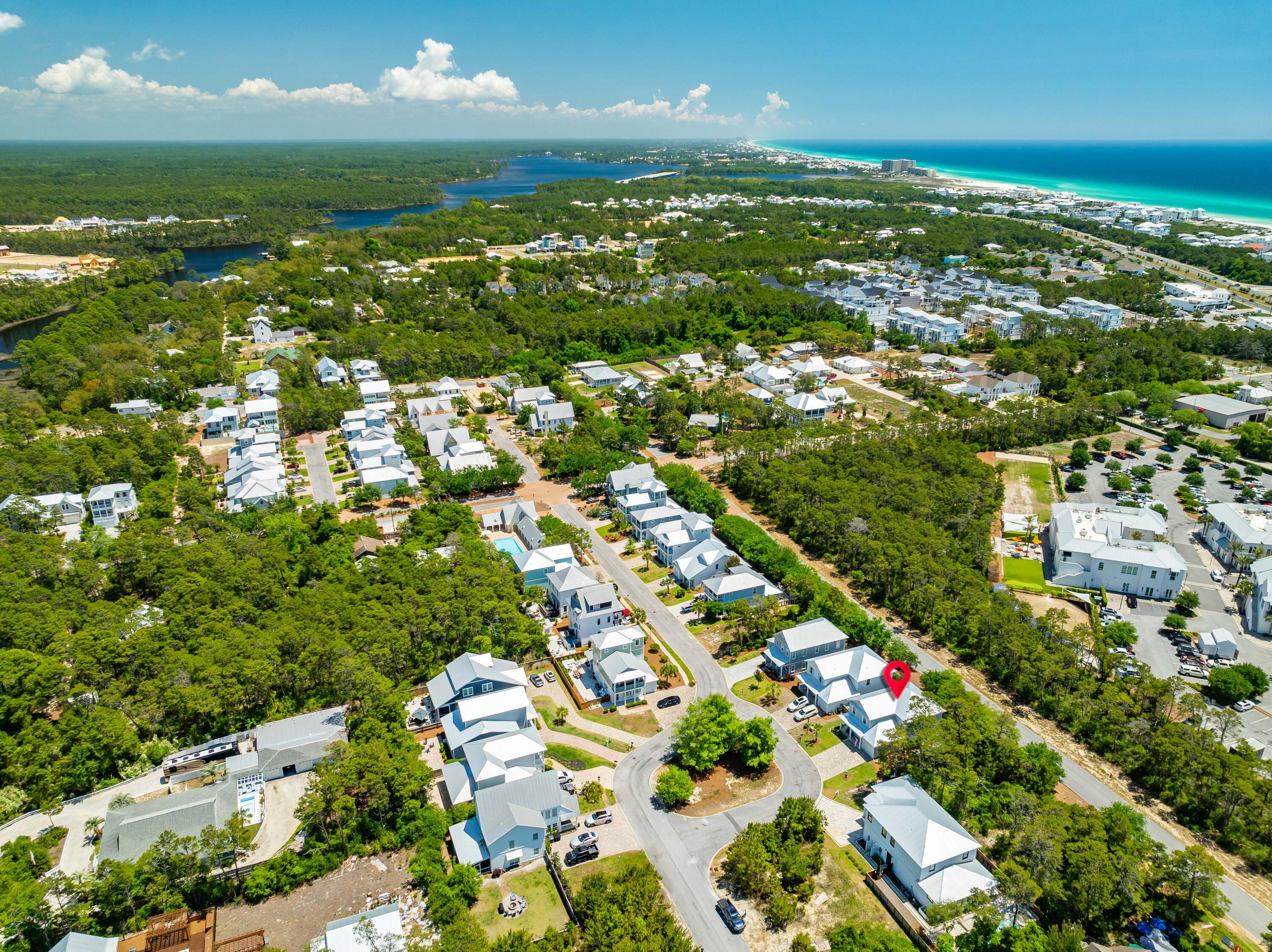 95 West Willow Mist Road Inlet Beach, FL 32461 - Photo 65 of 72 a view of yard with ocean view