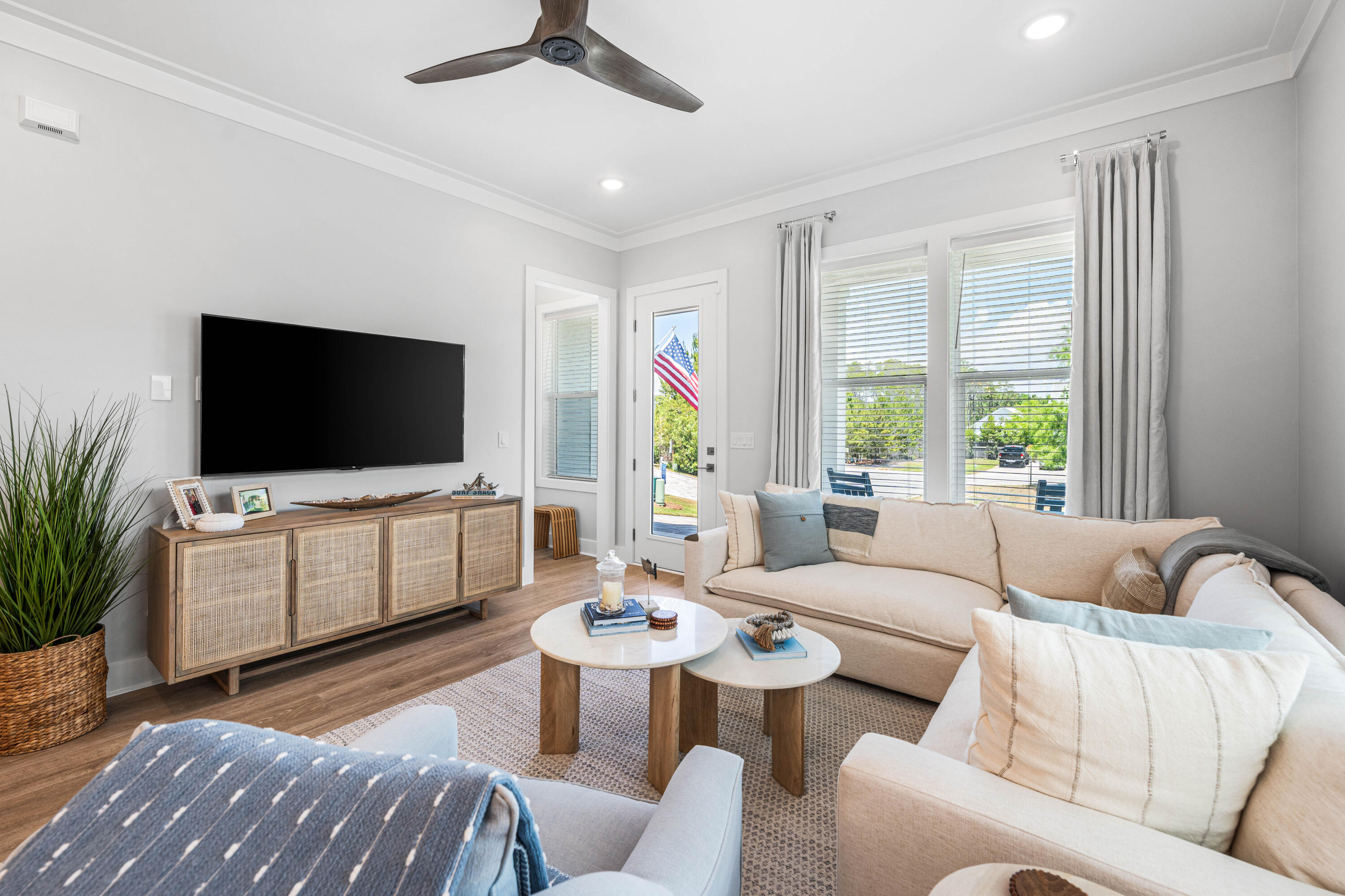 95 West Willow Mist Road Inlet Beach, FL 32461 - Photo 7 of 72 a living room with furniture and a flat screen tv