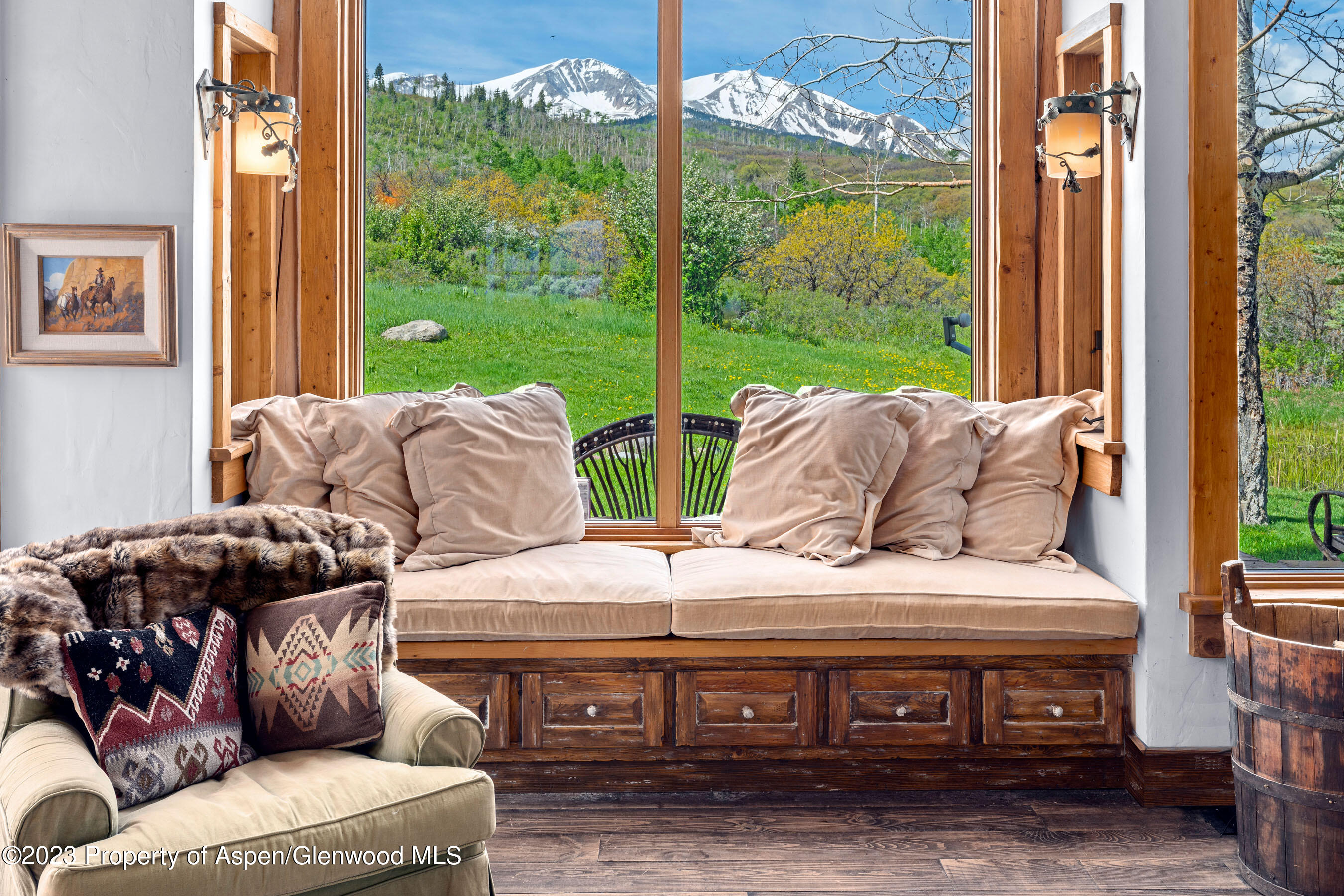 2088 Old Herron Road Basalt, CO 81621 - Photo 11 of 38 a bedroom with furniture and a large window