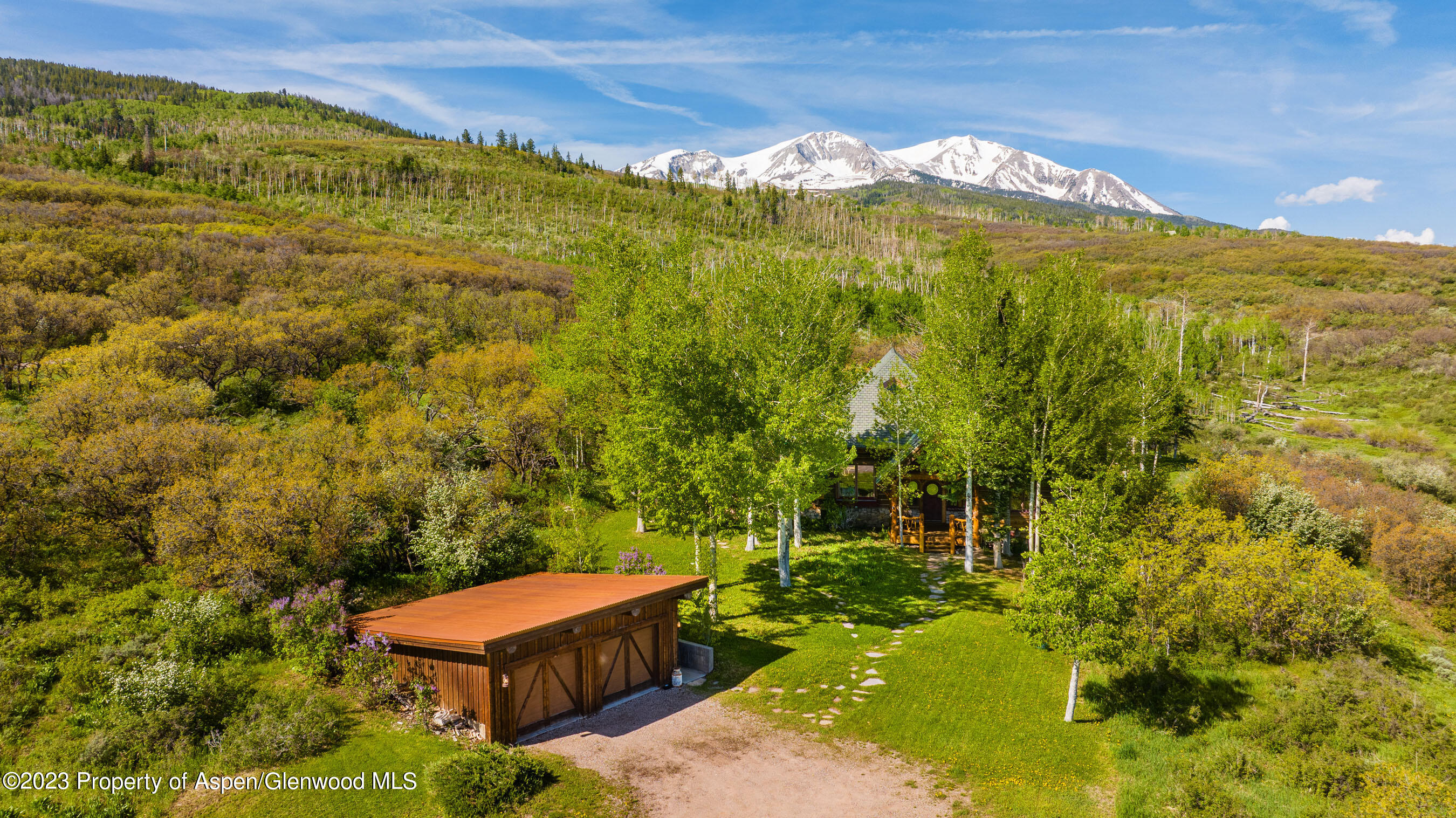 2088 Old Herron Road Basalt, CO 81621 - Photo 22 of 38 a view of a yard with an outdoor seating