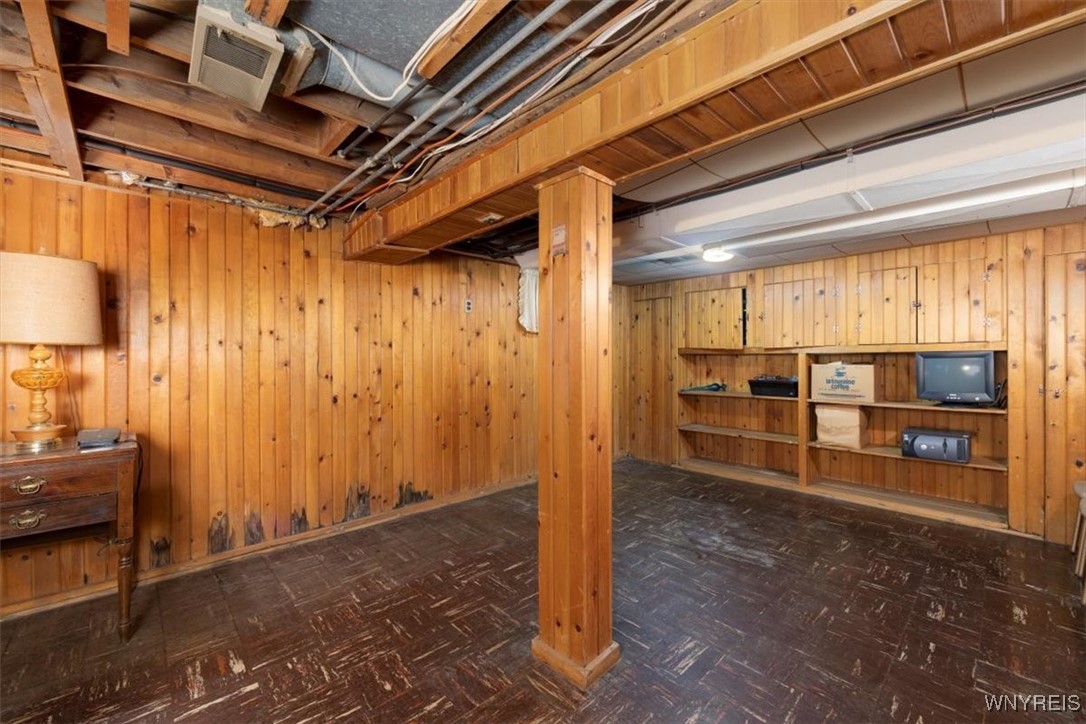 61 Rockne Road Tonawanda, NY 14223 - Photo 13 of 18 Partially Finished Basement