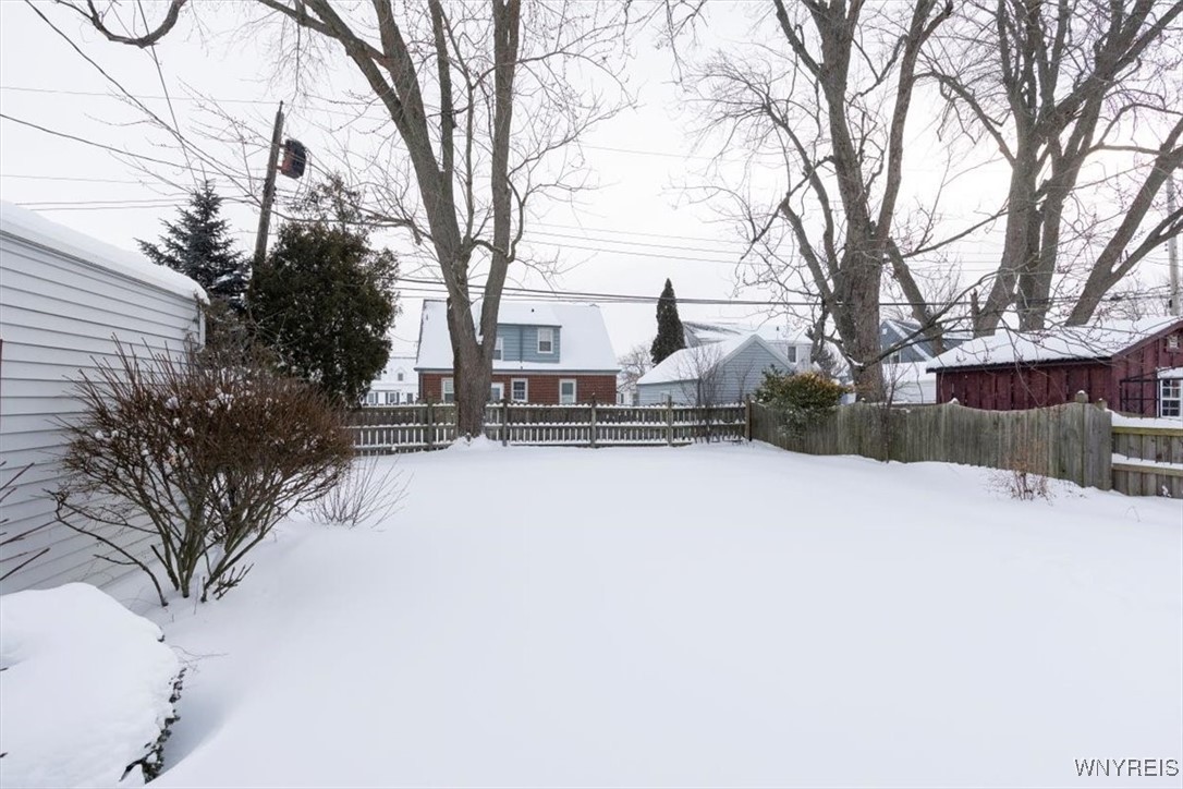 61 Rockne Road Tonawanda, NY 14223 - Photo 18 of 18 Fully Fenced Backyard