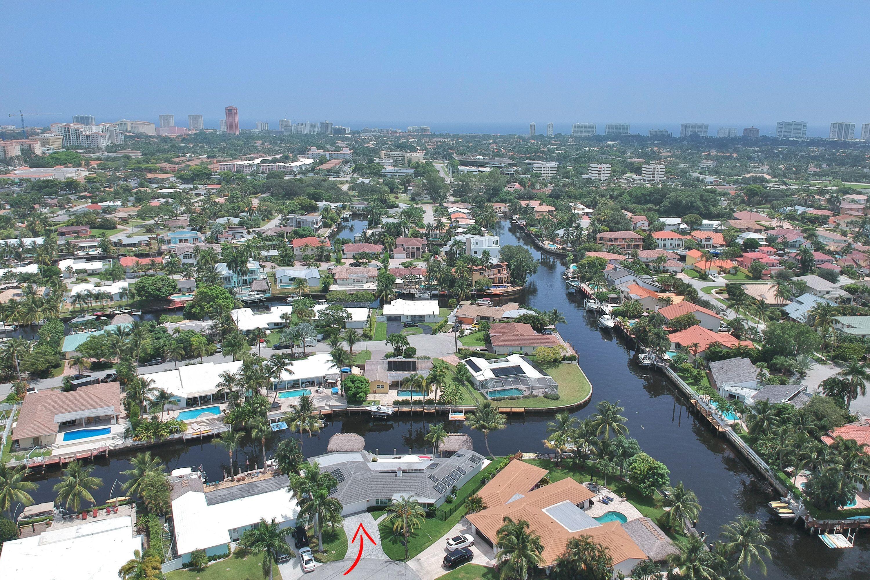 1498 Southwest 5th Court Boca Raton, FL 33432 - Photo 54 of 57 Aerial facing East to Ocean