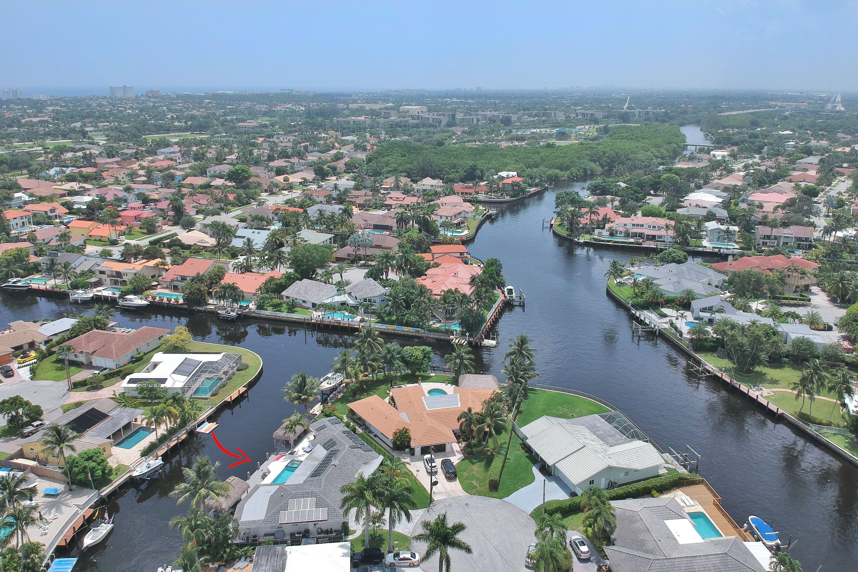 1498 Southwest 5th Court Boca Raton, FL 33432 - Photo 56 of 57 Aerial facing South to Inlet
