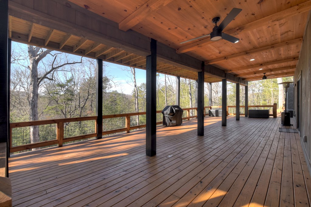 238 Hooch Holler Lane Morganton, GA 30560 - Photo 47 of 49 a view of interior space with wooden floor and city view