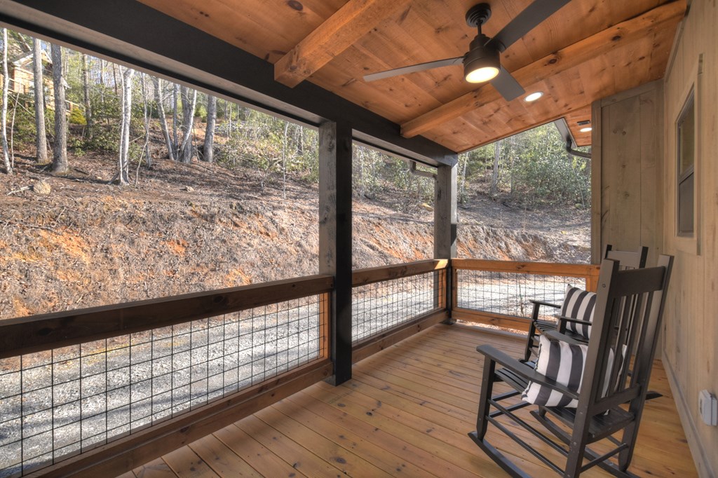 238 Hooch Holler Lane Morganton, GA 30560 - Photo 49 of 49 a view of large windows and wooden floor