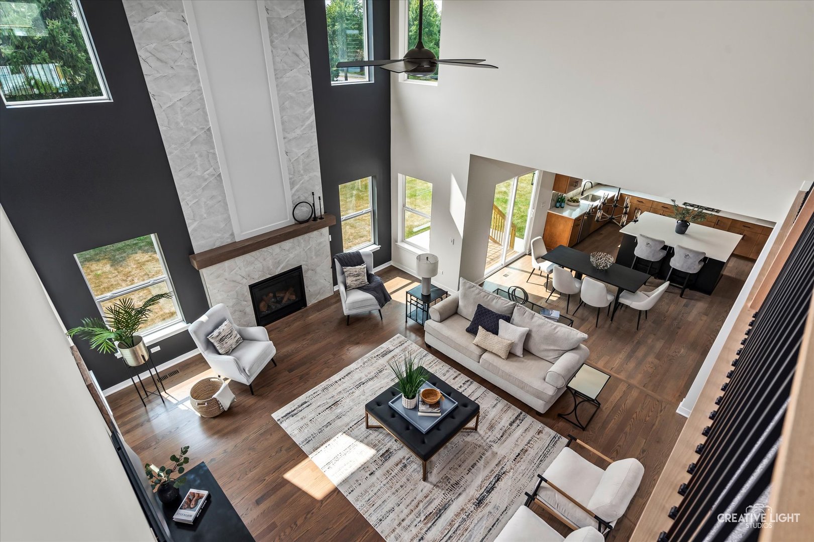 3959 Caliente Circle Naperville, IL 60564 - Photo 7 of 28 a living room with furniture and a fireplace