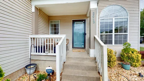 a view of front door of house