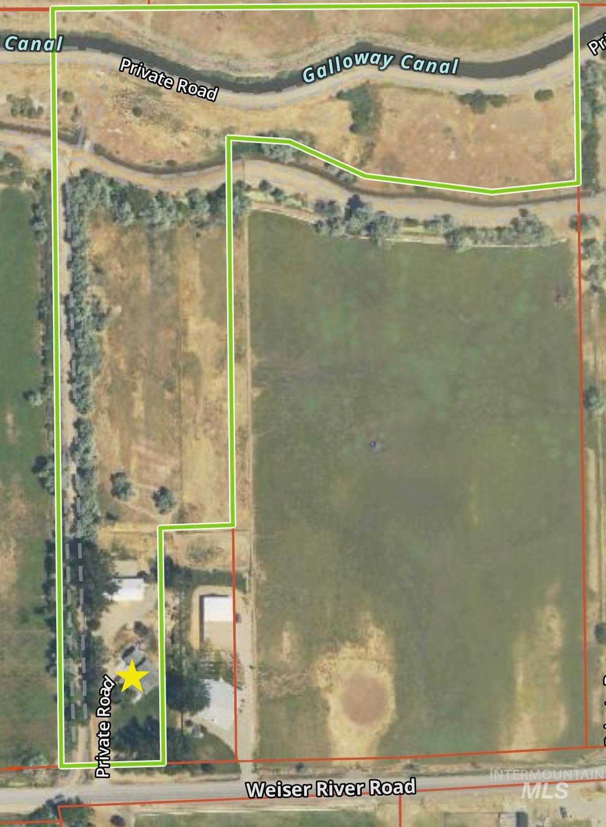 1452 Weiser River Road Weiser, ID 83672 - Photo 38 of 38 Map of property location with property boundaries highlighted