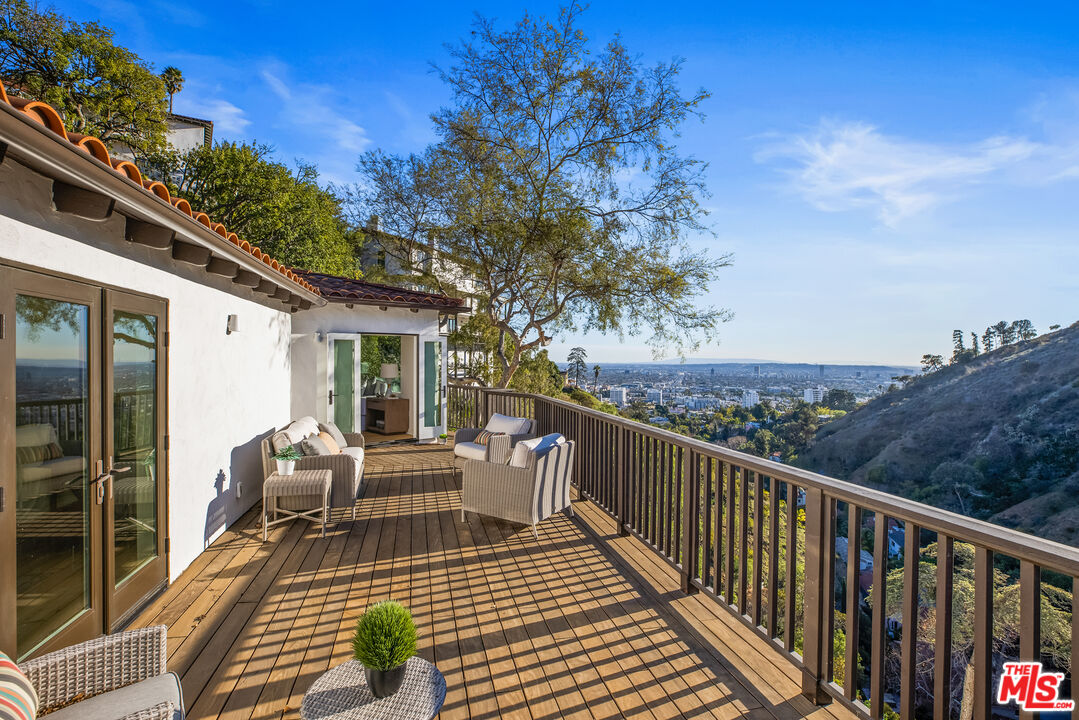 2201 Malaga Road Los Angeles, CA 90068 - Photo 33 of 51 a view of balcony with furniture