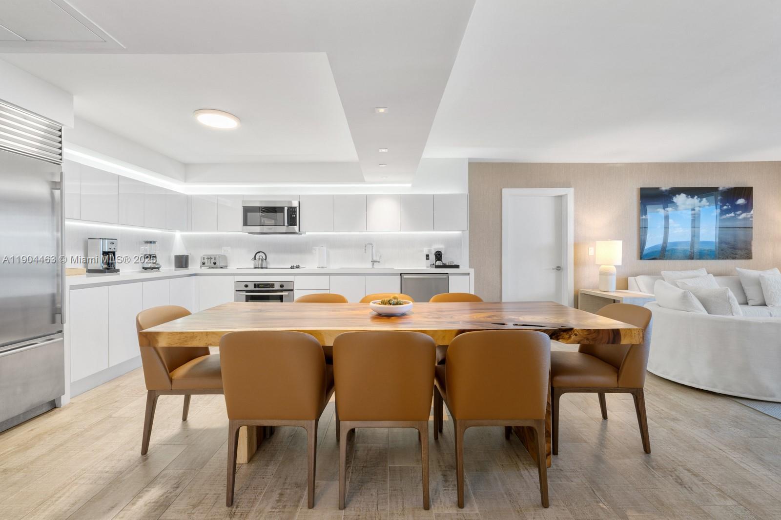 102 24th Street, Unit 1519 Miami Beach, FL 33139 - Photo 20 of 35 a view of a dining room with furniture and wooden floor