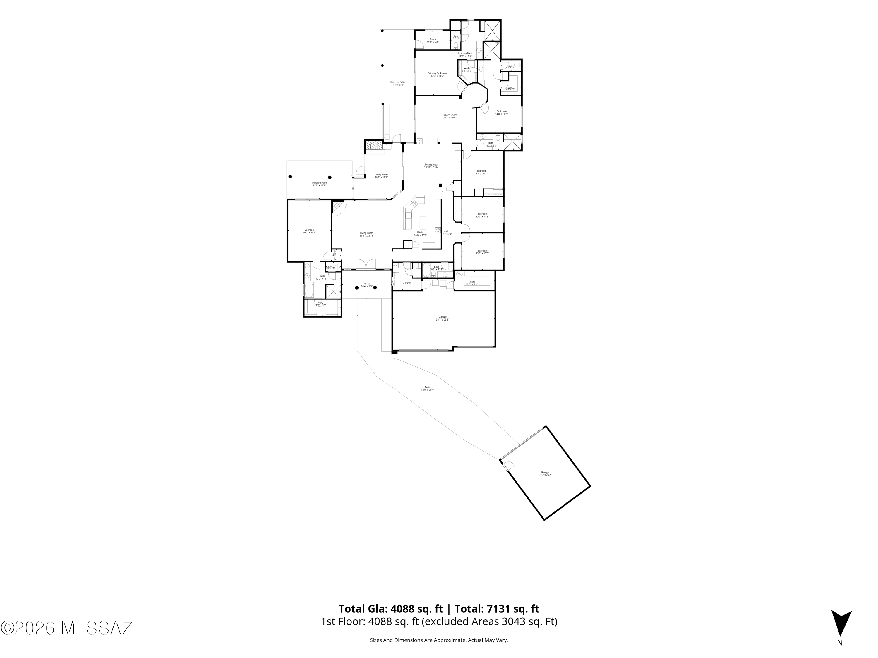 4677 East Rail N Road Tucson, AZ 85739 - Photo 48 of 48 Floor Plan