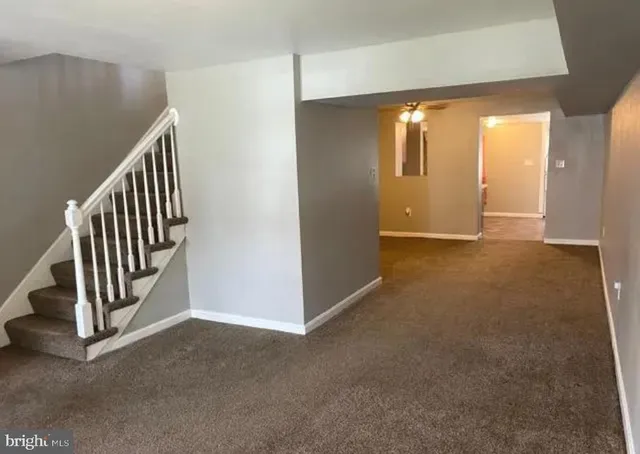 an entryway with a hallway