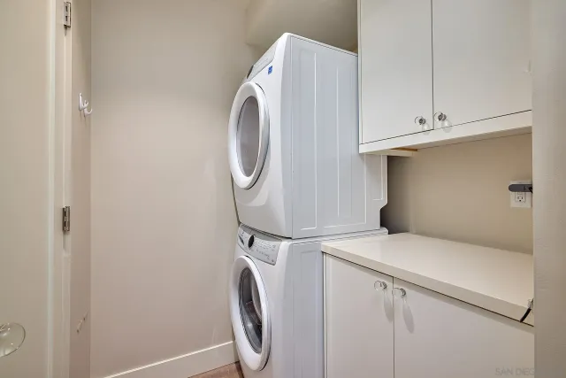 a bedroom with a bed and a closet