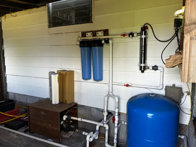 a view of a backyard with a garden