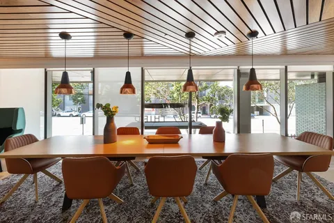 a room with gym equipment