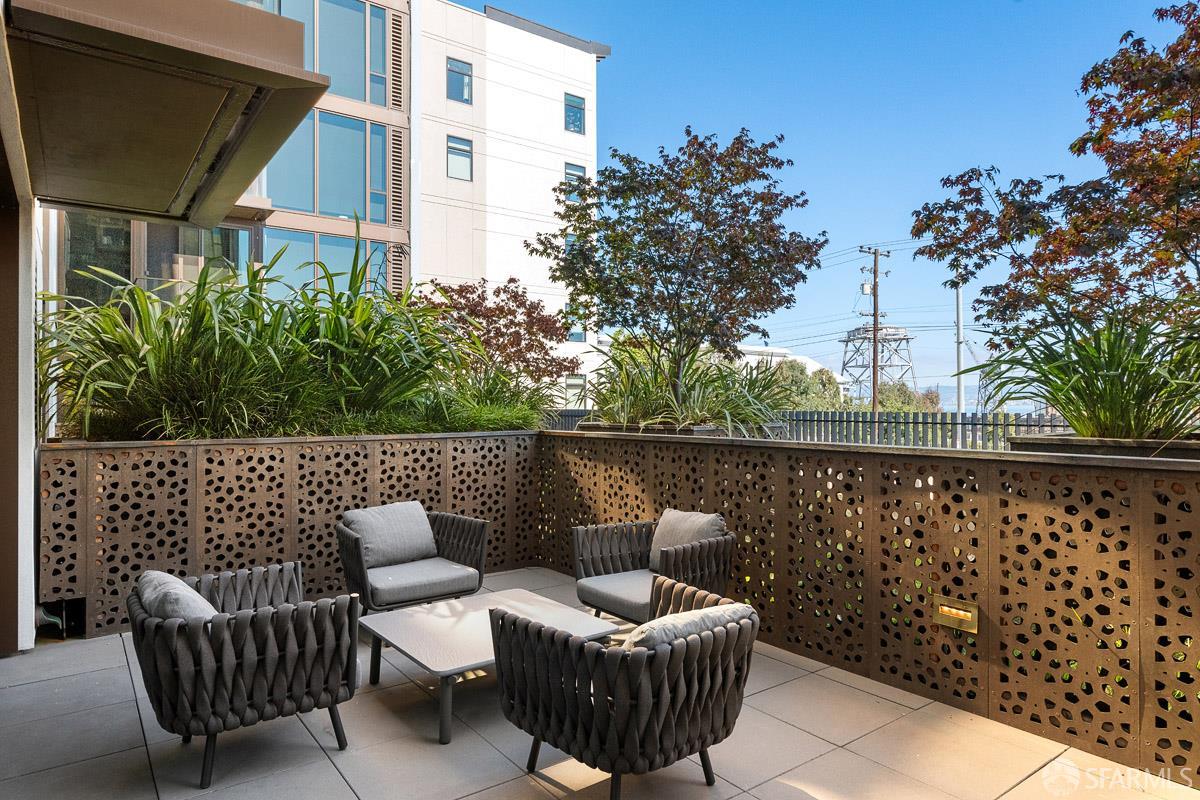 2177 3rd Street, Unit 609 San Francisco, CA 94107 - Photo 28 of 32 a view of a roof deck with couches