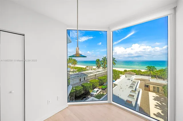 a view of a room and window