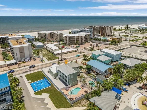 a view of a city with tall buildings