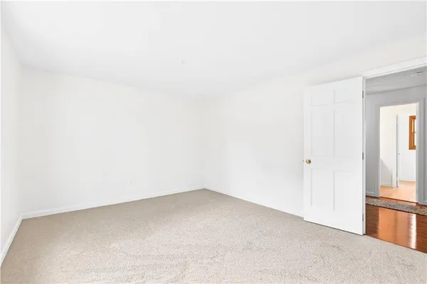 a view of an empty room