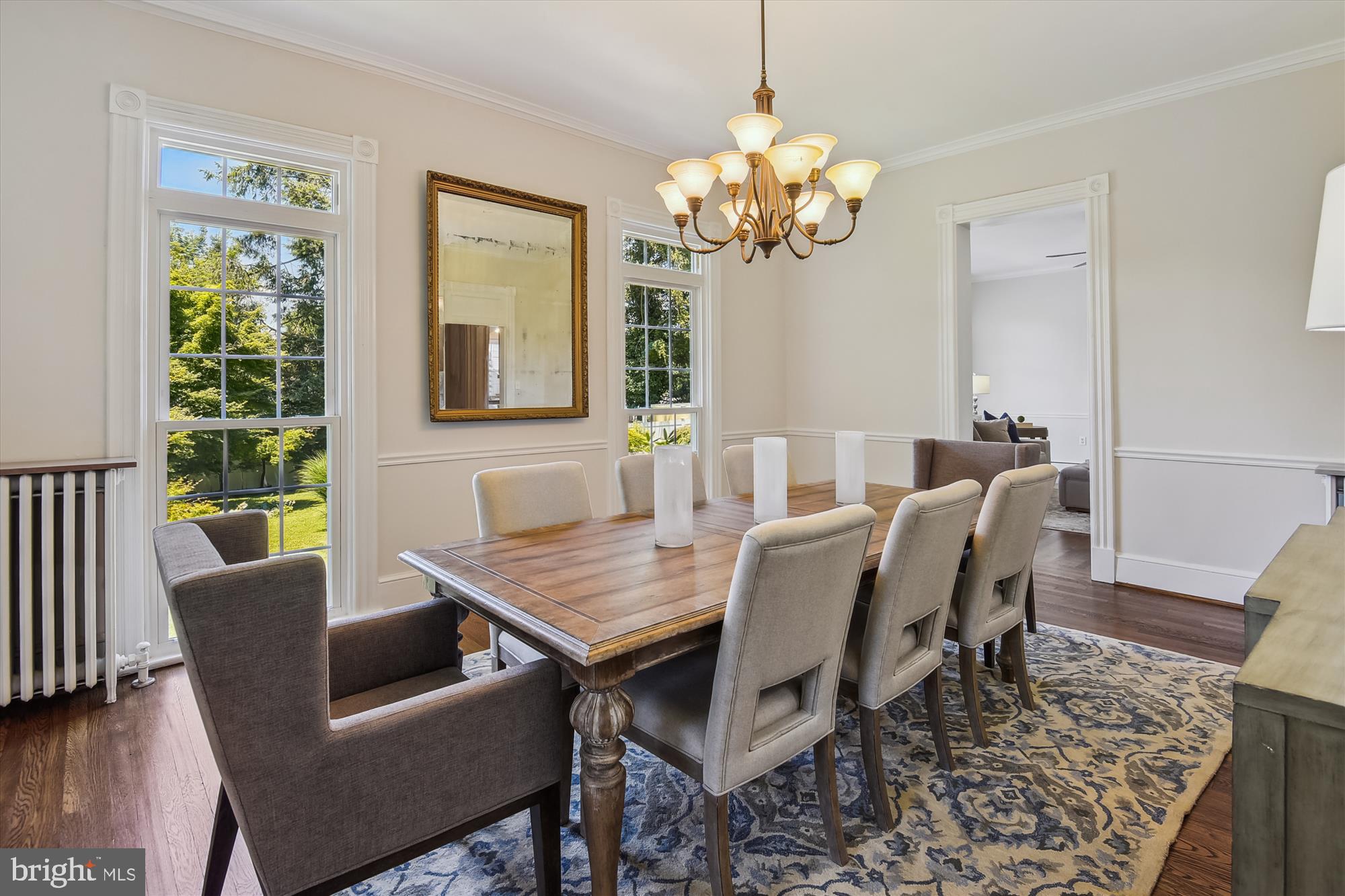 9520 Riley Road Silver Spring, MD 20910 - Photo 16 of 86 Spacious Dining Room with Floor to Ceiling Windows