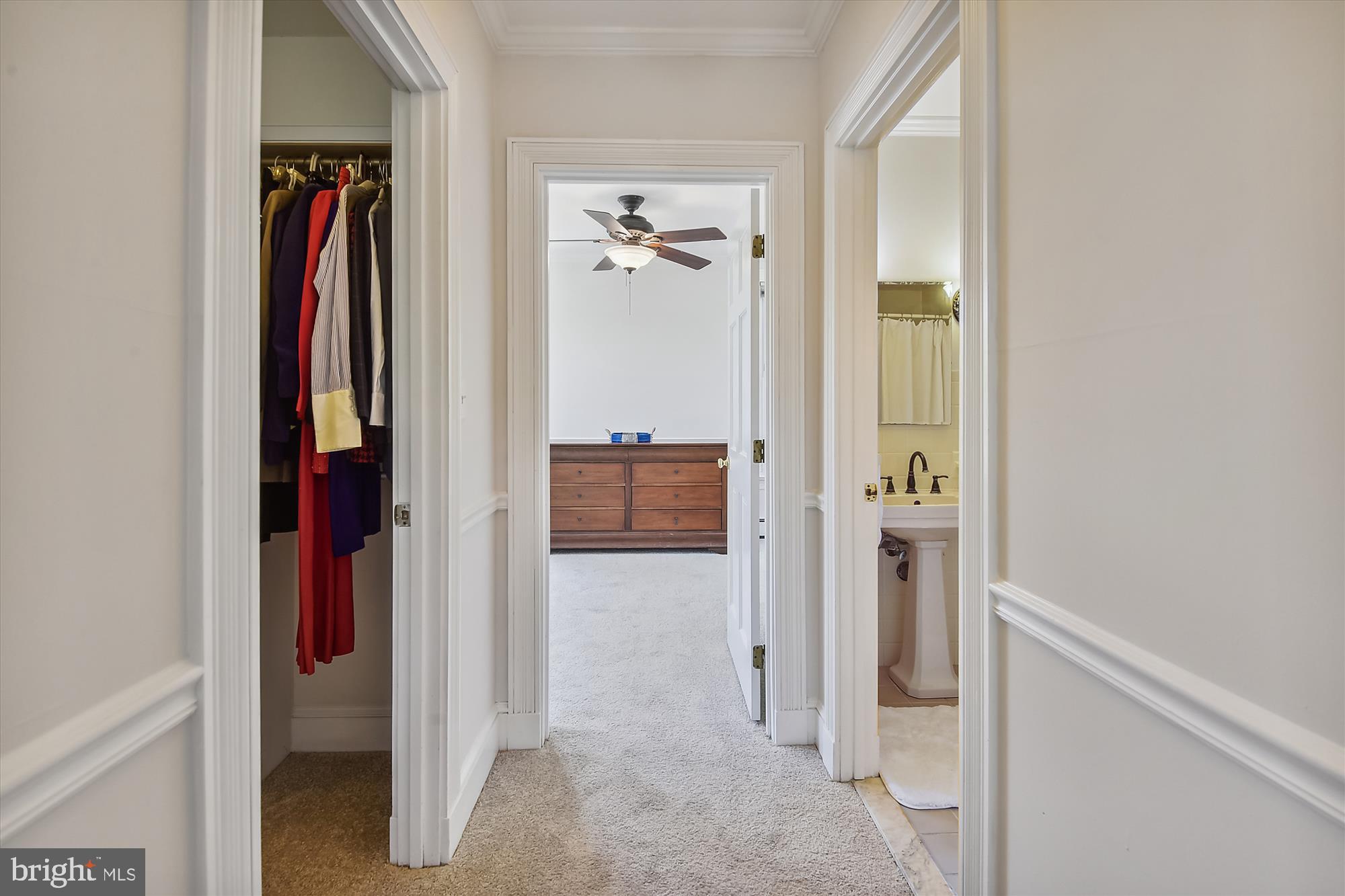 9520 Riley Road Silver Spring, MD 20910 - Photo 37 of 86 Hall from Primary Bedroom Leading to the Office