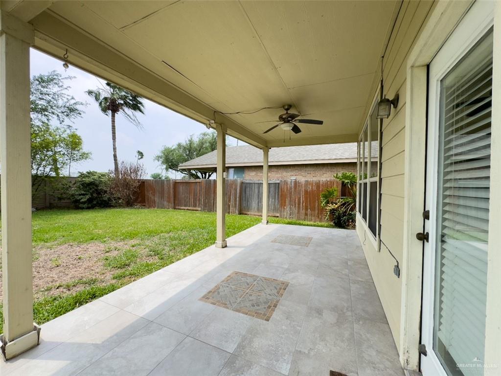 3402 San Sebastian Street Mission, TX 78572 - Photo 36 of 37 a view of a porch with garden
