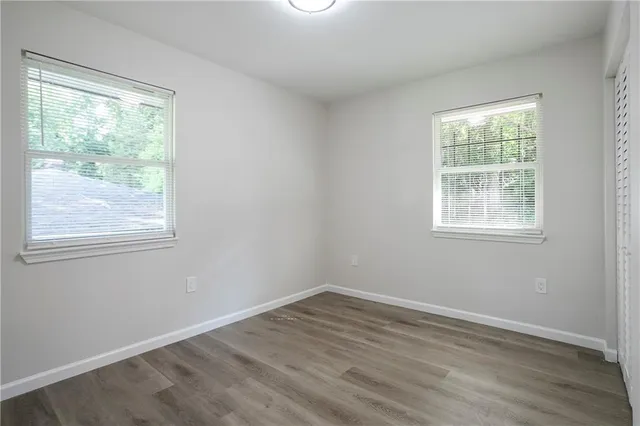 a view of a window in a room