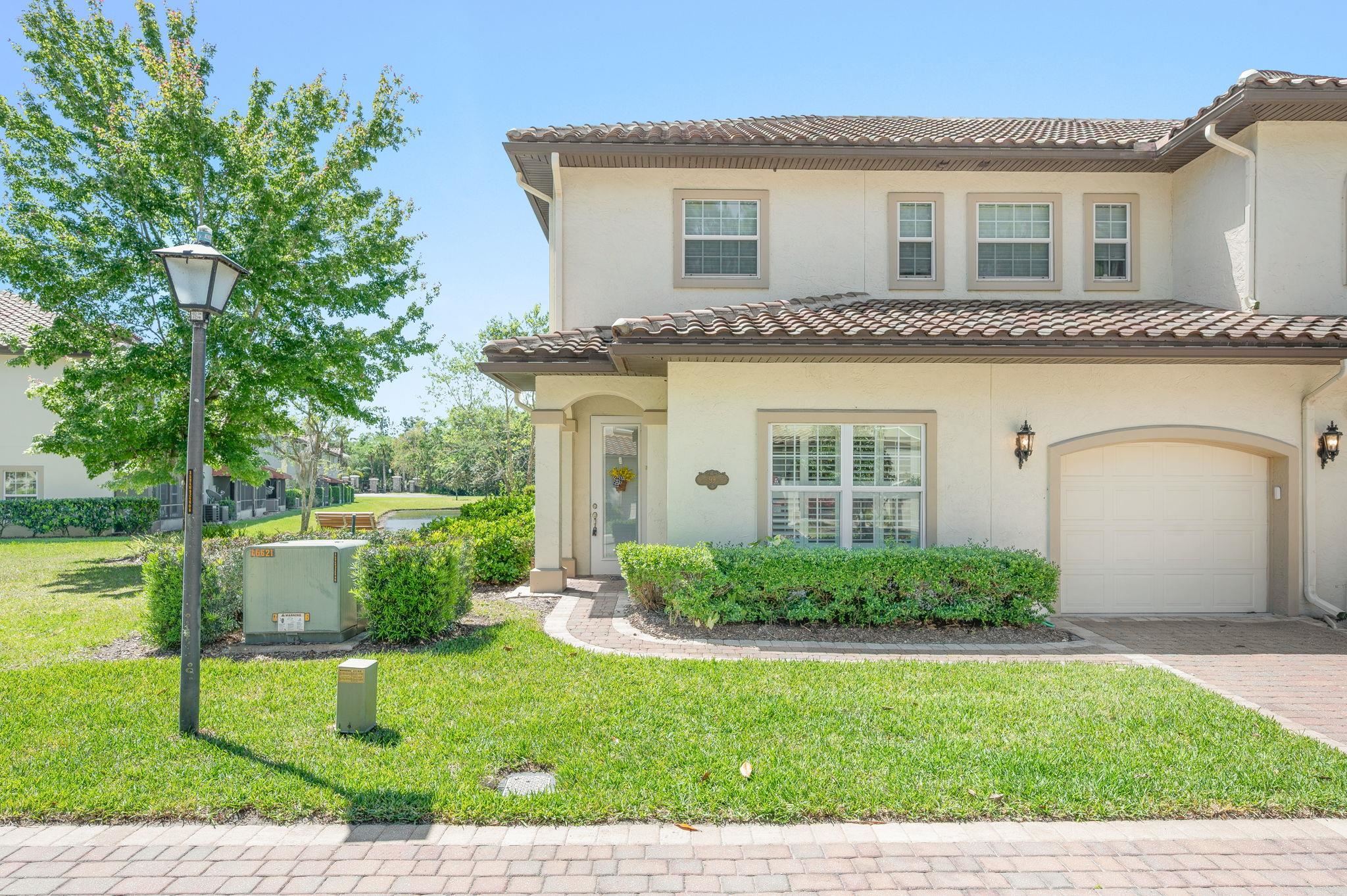 a view of a house with garden