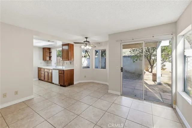 a large white room with a large window