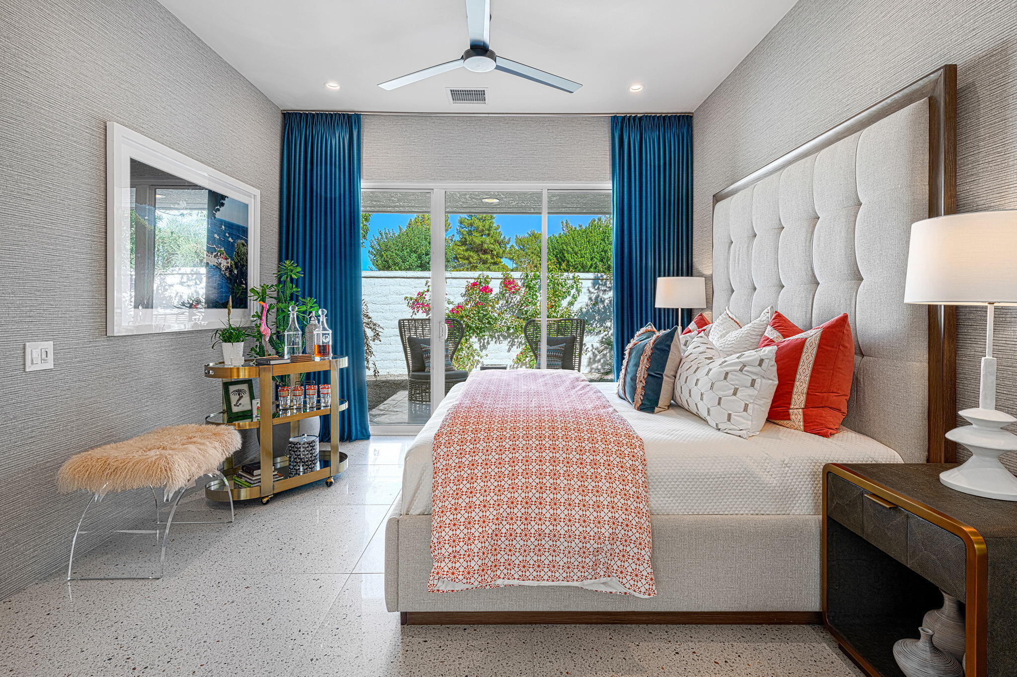 30 Mayfair Drive Rancho Mirage, CA 92270 - Photo 19 of 30 a bedroom with furniture and a large window