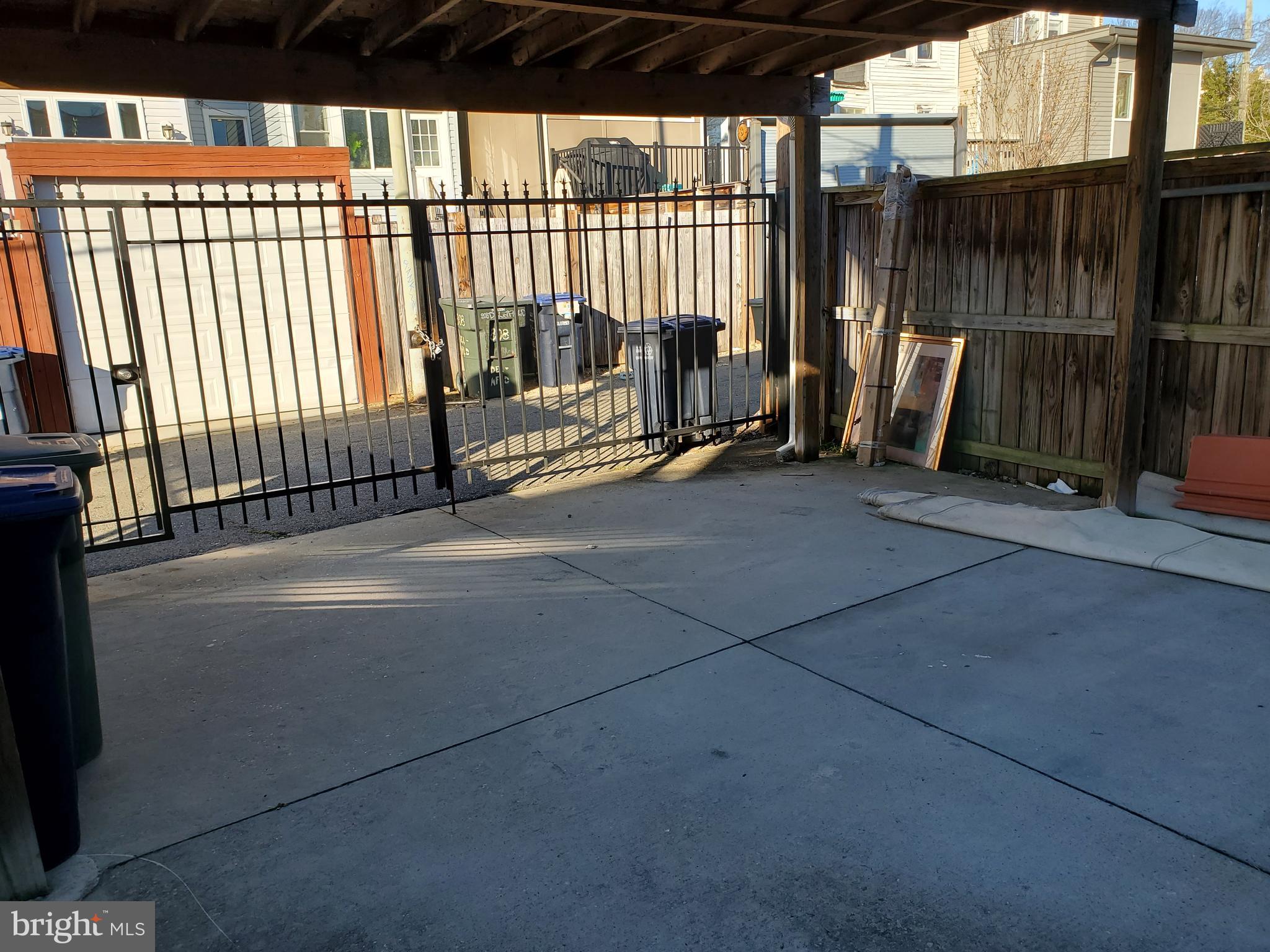 809 Decatur Street Northwest Washington, DC 20011 - Photo 25 of 29 Gate and carport for 2 cars
