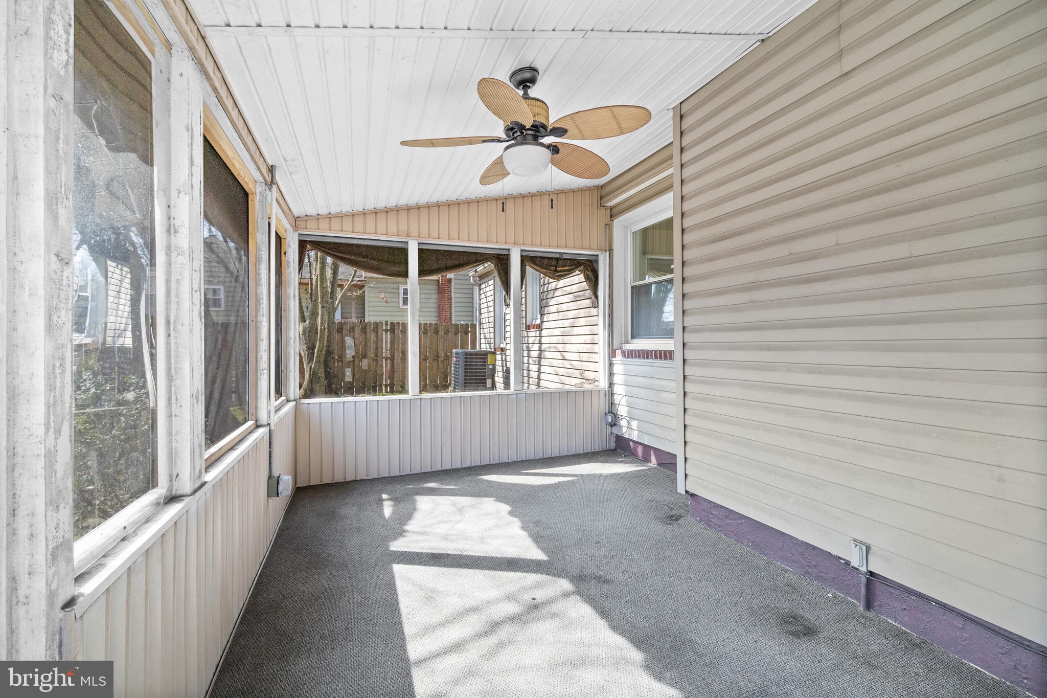 366 West Clements Bridge Road Runnemede, NJ 08078 - Photo 29 of 30 Screened porch with ceiling fan