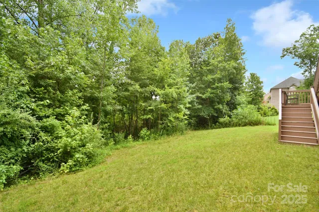 a view of yard with green space