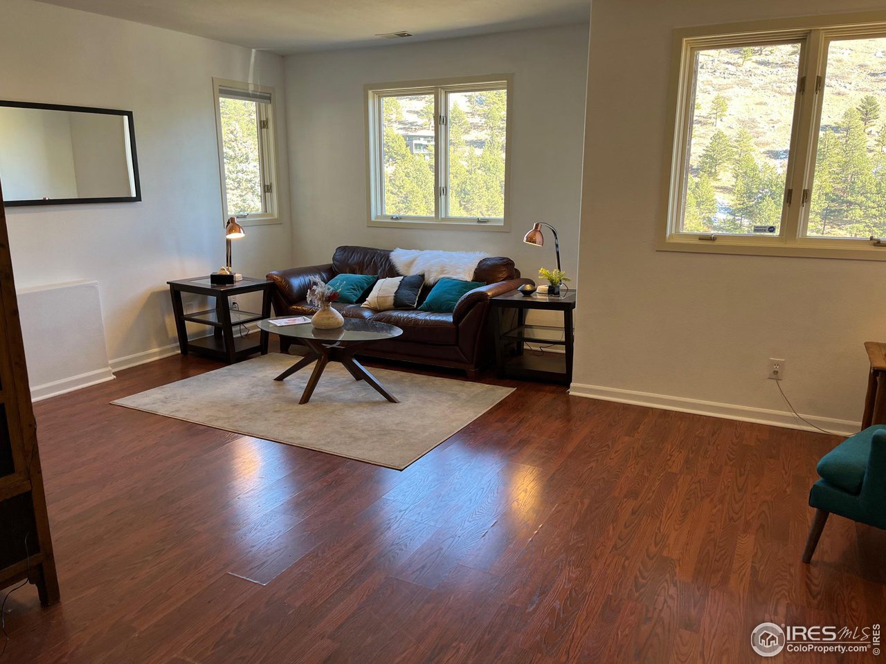 5251 Olde Stage Road Boulder, CO 80302 - Photo 27 of 39 a living room with furniture and a hard wood floor