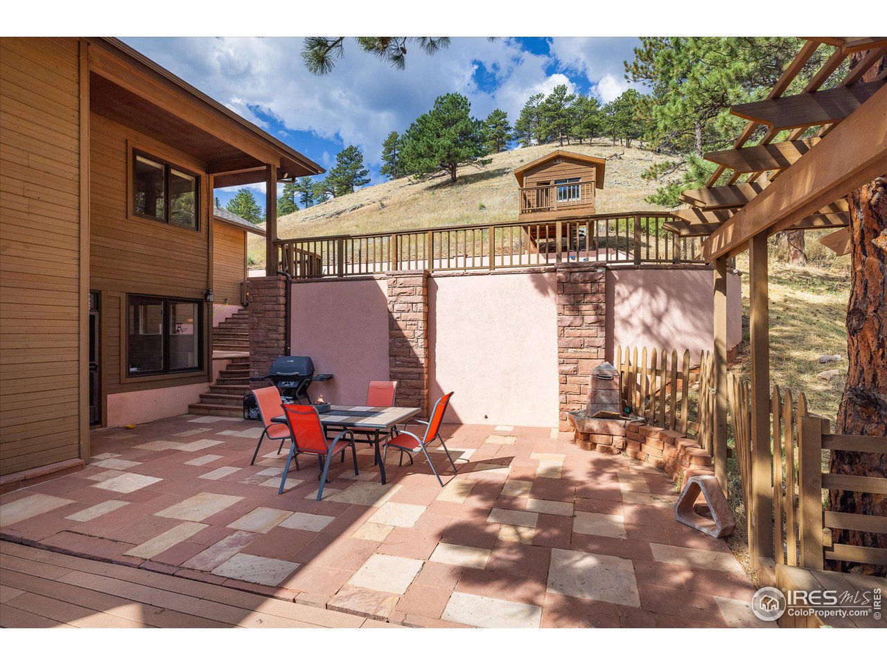 5251 Olde Stage Road Boulder, CO 80302 - Photo 29 of 39 a view of a chairs and table in backyard