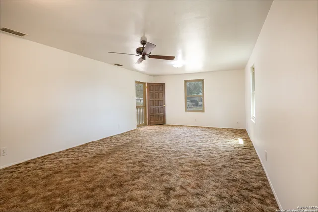 a view of an empty room