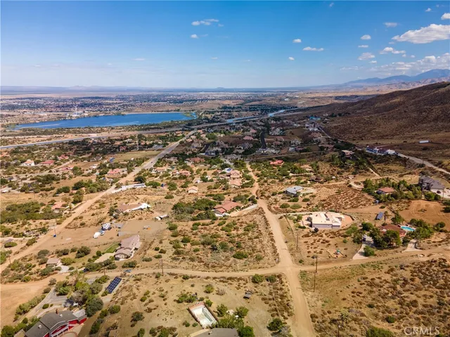 an aerial view of a building