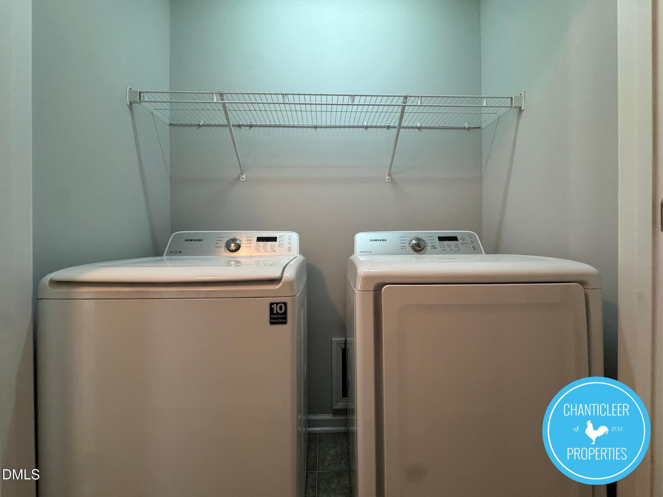 307 Leighann Ridge Lane Rolesville, NC 27571 - Photo 19 of 25 a utility room with dryer and washer