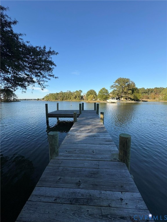 6100 Morattico Road Lancaster, VA 22503 - Photo 3 of 6 Dock area featuring a water view