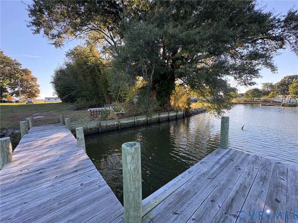 6100 Morattico Road Lancaster, VA 22503 - Photo 4 of 6 Dock area with a water view