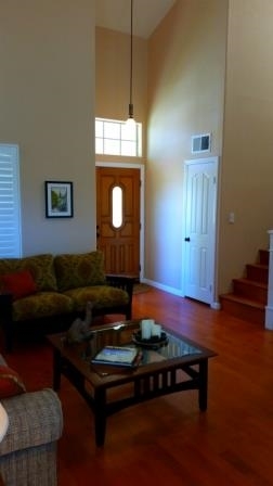 Get comfortable in your inviting living room.