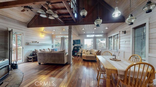 22013 Mojave River Road Cedarpines Park, CA 92322 - Photo 4 of 22 a living room with furniture and wooden floor