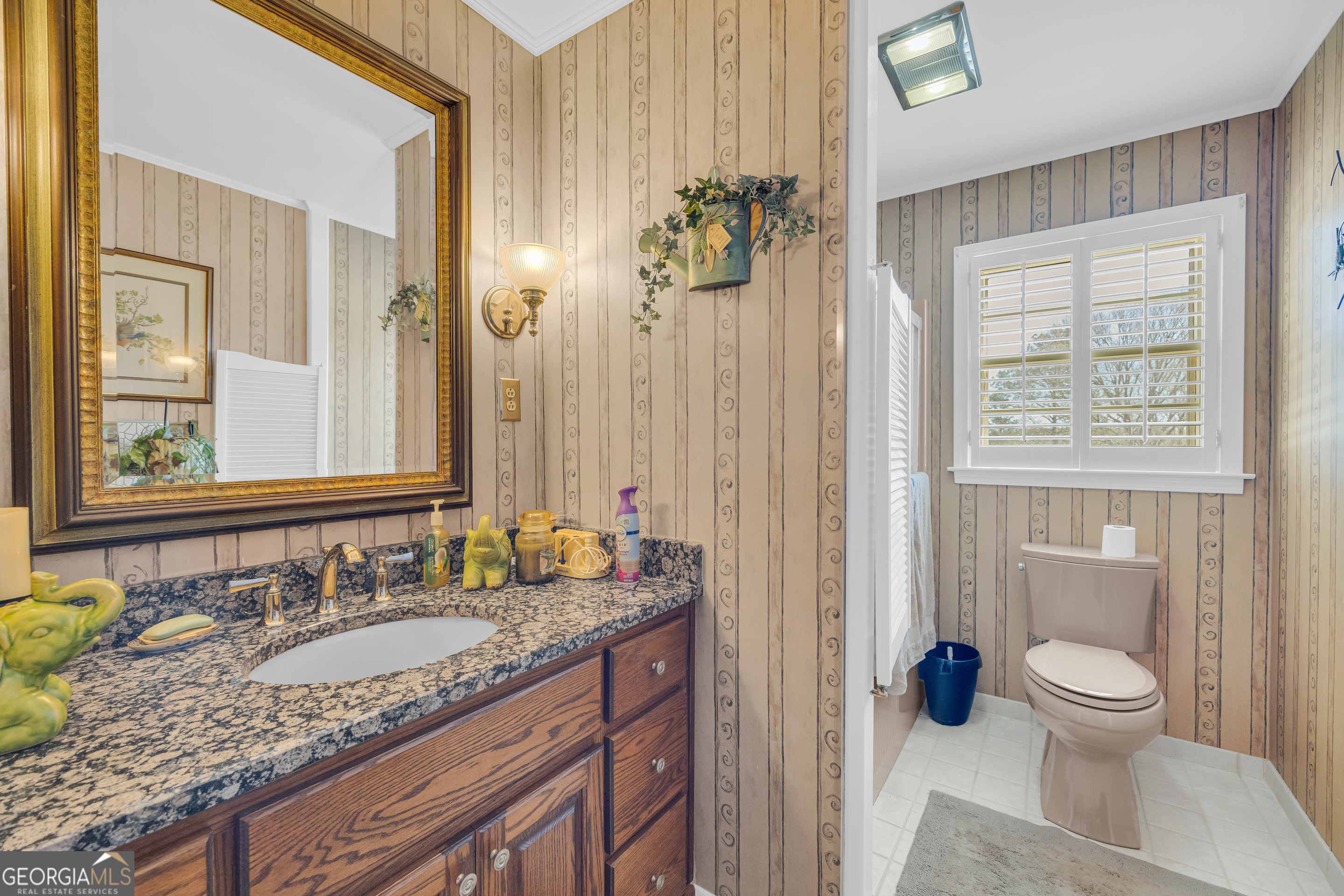 80 Riverbend Circle Royston, GA 30662 - Photo 20 of 70 a bathroom with a granite countertop sink toilet and shower