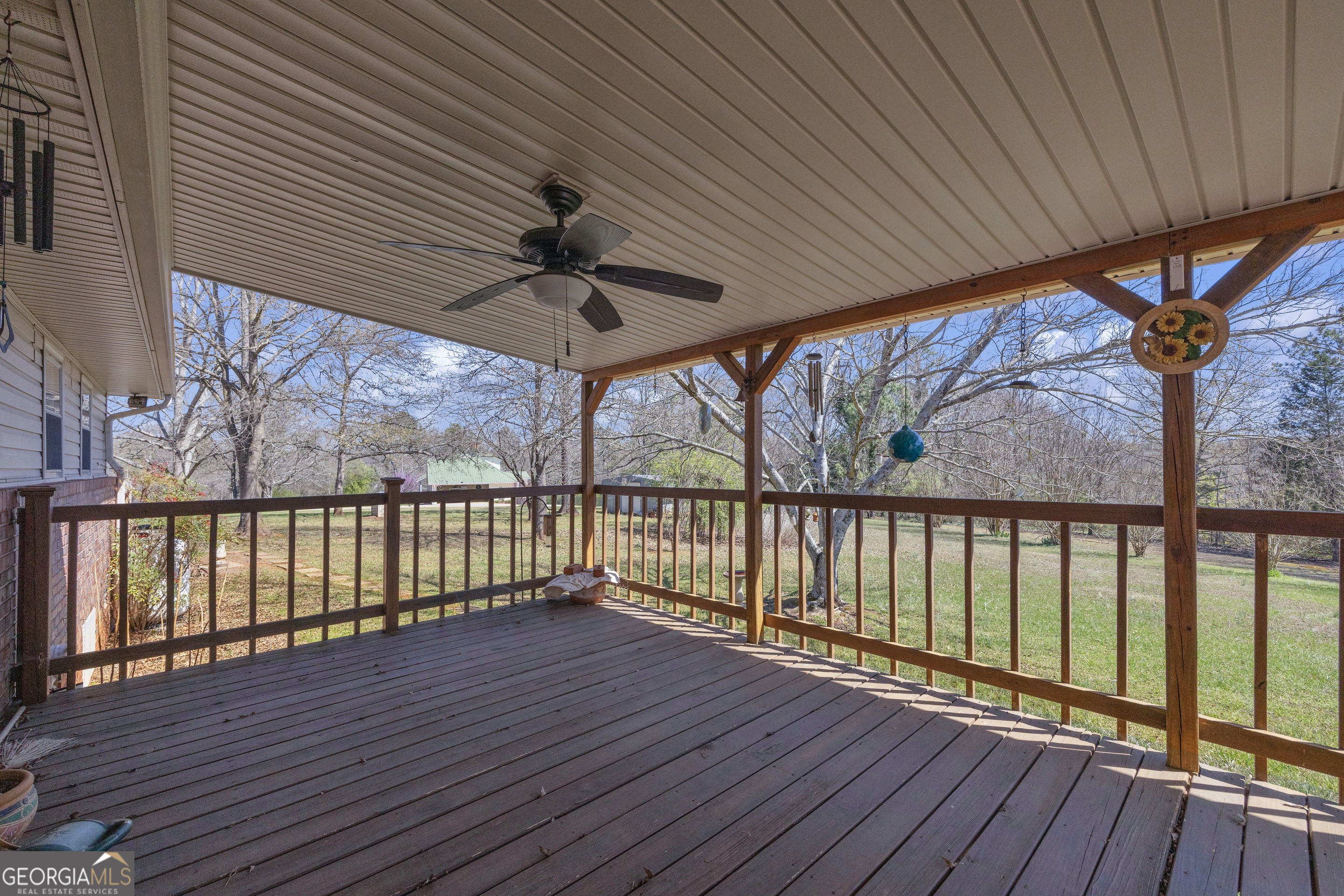 80 Riverbend Circle Royston, GA 30662 - Photo 35 of 70 a view of a balcony with wooden floor