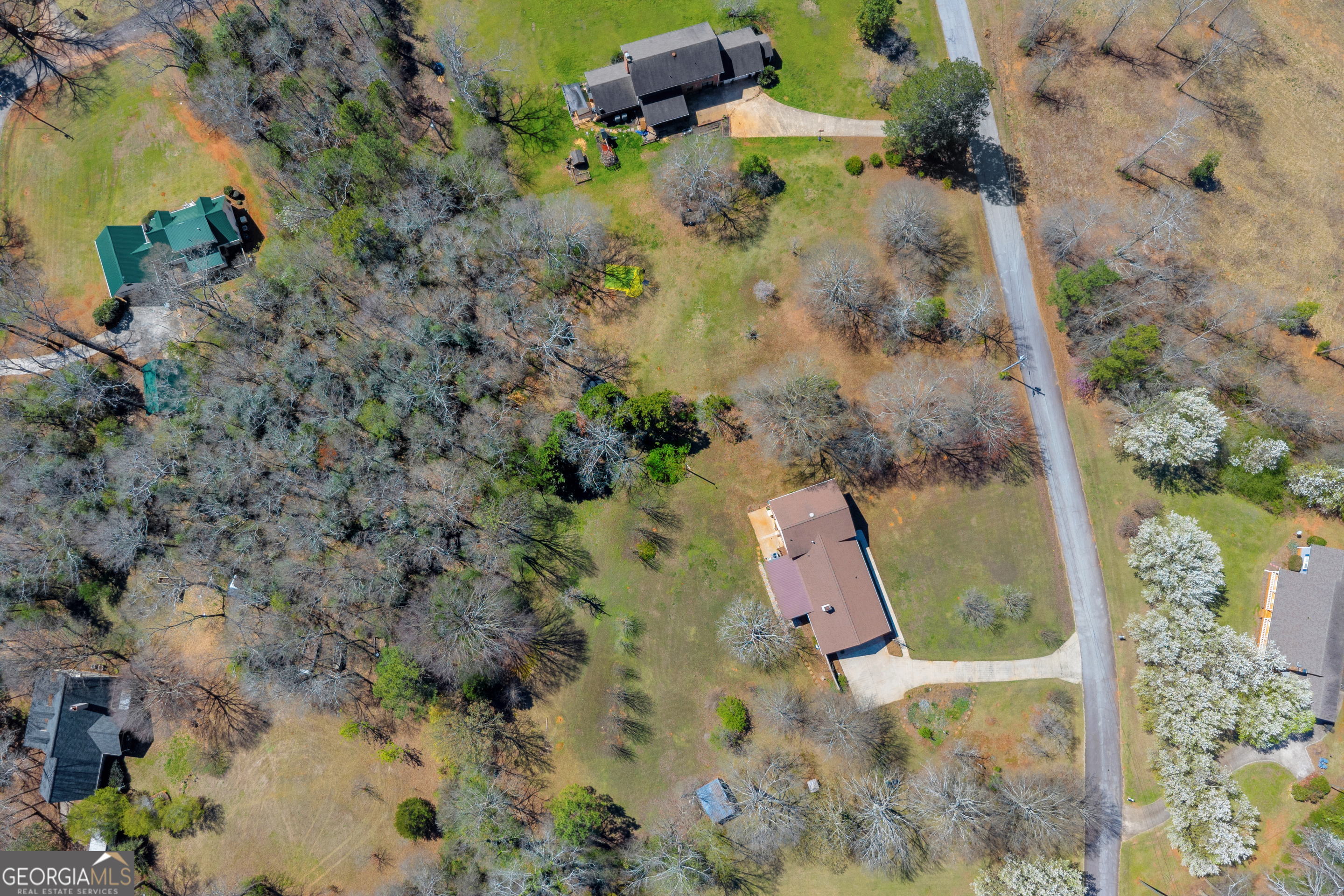 80 Riverbend Circle Royston, GA 30662 - Photo 59 of 70 an aerial view of residential house with outdoor space