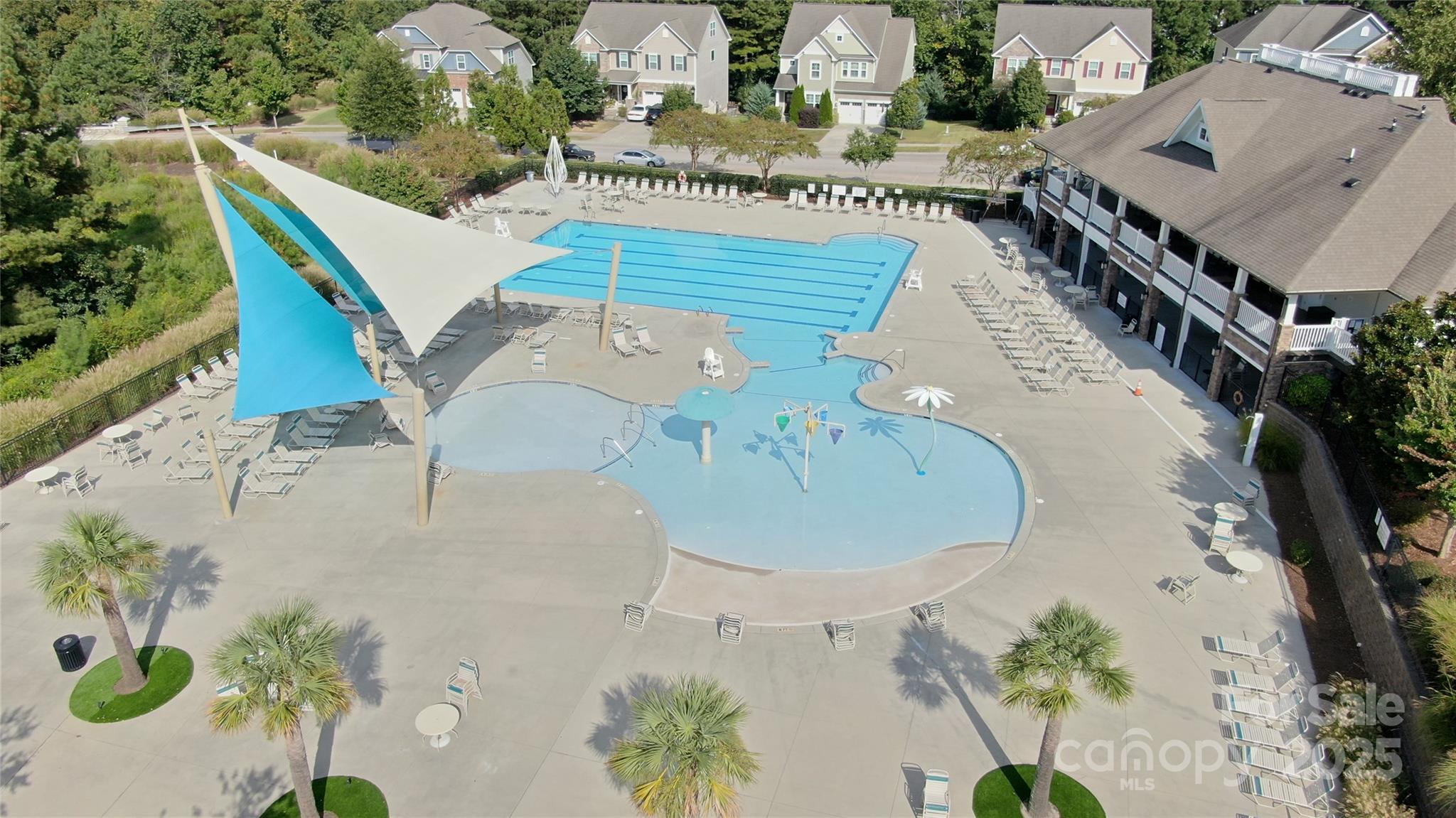4236 Merrivale Drive Lancaster, SC 29720 - Photo 40 of 48 an aerial view of a house with swimming pool and patio