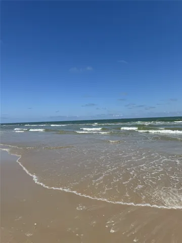a view of an ocean and beach