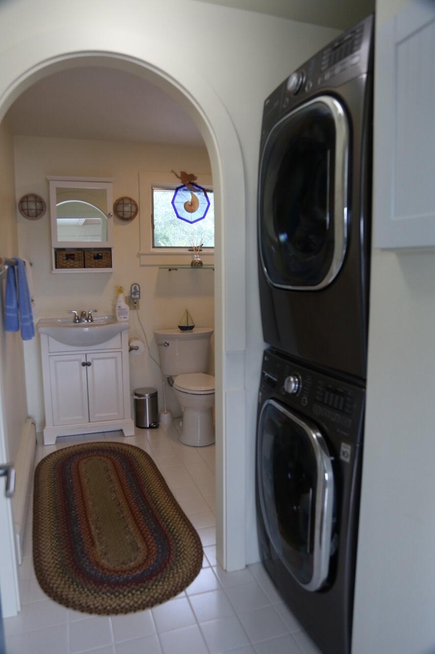 27 Shore Road Southwest Harbor, ME 04679 - Photo 16 of 34 Laundry + bathroom