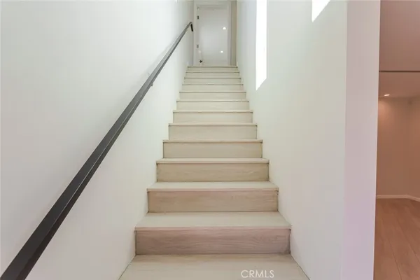 a view of a hallway with entryway